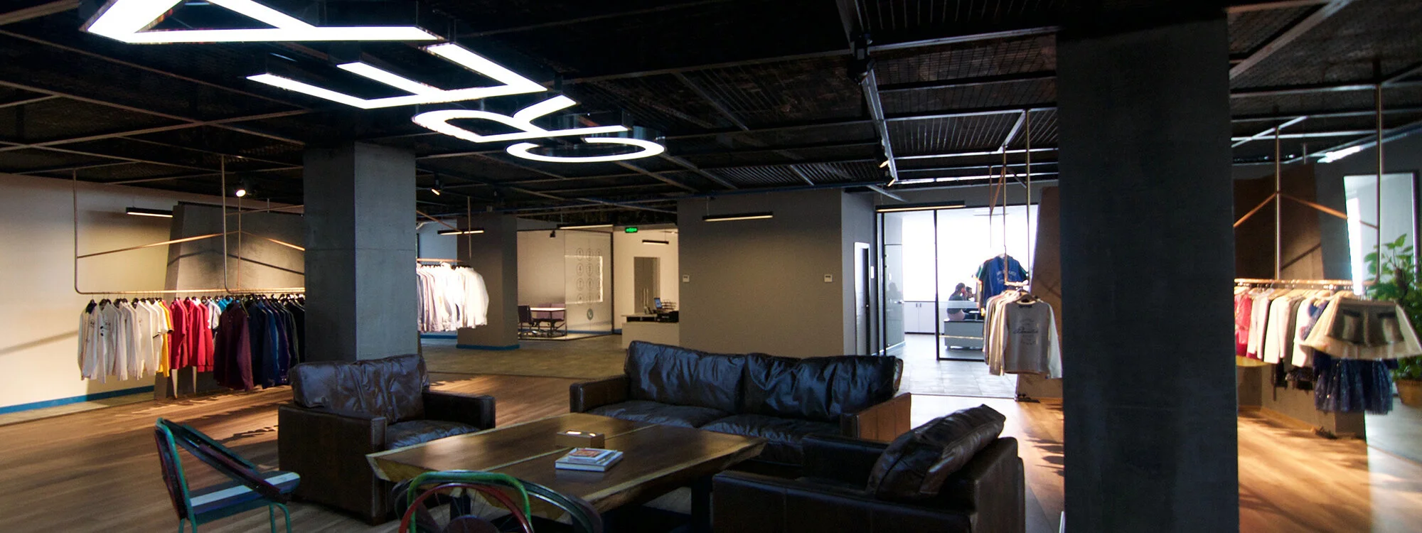 Interior of Creazone showroom